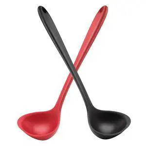 12" Silicone Ladle Spoon Set of 2, Long handle soup spoons Seamless & Nonstick, Heat resistant 600 °F Kitchen Soup Ladles for Cooking. 12" Silicone Ladle Spoon Set of 2, Long handle soup spoons Seamless & Nonstick, Heat resistant 600 °F Kitchen Soup Ladles for Cooking.