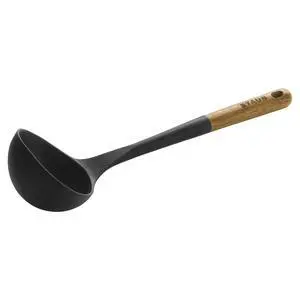 Soup Ladle, Cooking Utensil, Non-Stick Silicone, Black Soup Ladle, Cooking Utensil, Non-Stick Silicone, Black