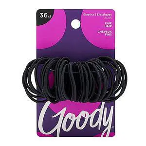 Ouchless Hair Elastics, Black, 36 Count (Pack of 1) Ouchless Hair Elastics, Black, 36 Count (Pack of 1)
