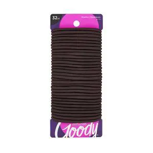 Ouchless Women's Hair Braided Elastics 4mm for Medium Hair, Brown, 32 Count (Pack of 1) Ouchless Women's Hair Braided Elastics 4mm for Medium Hair, Brown, 32 Count (Pack of 1)