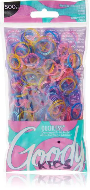 Kids Ouchless Polyband Hair Ties, 500 Ct, Assorted Colors (Glitter), Latex Elastic Bands, Easy Glide, Ultra-Strong Hold Accessories for Girls & Boys, Secure Hold Ridge Design, All Hair Types Kids Ouchless Polyband Hair Ties, 500 Ct, Assorted Colors (Glitter), Latex Elastic Bands, Easy Glide, Ultra-Strong Hold Accessories for Girls & Boys, Secure Hold Ridge Design, All Hair Types