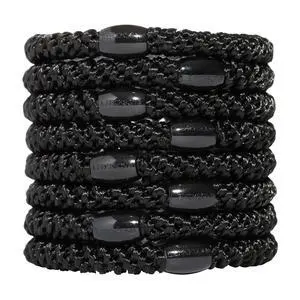 Grab & Go Ponytail Holders, Black, Set of Eight - Exceptionally Secure with Gentle Hold Grab & Go Ponytail Holders, Black, Set of Eight - Exceptionally Secure with Gentle Hold