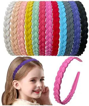 12pcs Colorful Headbands for Girls Women Pigtail Hairbands With Teech Plastic Hard Hair Hoops 12pcs Colorful Headbands for Girls Women Pigtail Hairbands With Teech Plastic Hard Hair Hoops