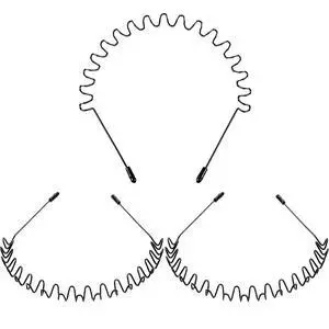 3 Pack Metal Headband for Men Unisex Fashion Black Wired Headband Spring Wavy Zigzag Sports Headwear, Non Slip Hair Hoop Hair Accessories for Daily Use Outdoor 3 Pack Metal Headband for Men Unisex Fashion Black Wired Headband Spring Wavy Zigzag Sports Headwear, Non Slip Hair Hoop Hair Accessories for Daily Use Outdoor