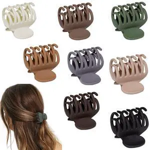 1.6" Matte Small Double Row Teeth Hair Clips for Women Hair Claw Clips 1.6" Matte Small Double Row Teeth Hair Clips for Women Hair Claw Clips
