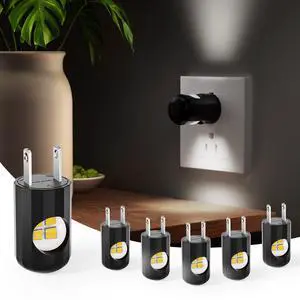 6 Pack LED Night Lights with Dusk to Dawn Sensor,5000K Daylight | Plug in Wall Night Light,Auto-on/off,for Kids, Kitchen, Hallway, Bathroom, Bedroom,Non-Dimmable 6 Pack LED Night Lights with Dusk to Dawn Sensor,5000K Daylight | Plug in Wall Night Light,Auto-on/off,for Kids, Kitchen, Hallway, Bathroom, Bedroom,Non-Dimmable