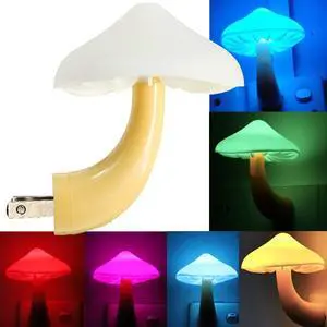Light Sensor LED Night Light Plug in Lamp Mushroom Night Light | 7 Color Changing,Dusk to Dawn Sensor Magic Pretty Mushroom Night Lights for Adults Kids NightLight Light Sensor LED Night Light Plug in Lamp Mushroom Night Light | 7 Color Changing,Dusk to Dawn Sensor Magic Pretty Mushroom Night Lights for Adults Kids NightLight