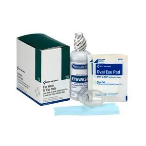 6-Piece Eye Wash Kit with Oval Eye Pads, First Aid Adhesive Strips, Emergency Eye Rinse & Eye Wash Cup 6-Piece Eye Wash Kit with Oval Eye Pads, First Aid Adhesive Strips, Emergency Eye Rinse & Eye Wash Cup