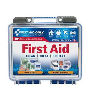 91249 On-The-Go All-Purpose Emergency First Aid Kit for Car, Travel, Home and Business, 105 Pieces 91249 On-The-Go All-Purpose Emergency First Aid Kit for Car, Travel, Home and Business, 105 Pieces