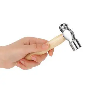 Mini Hammer with Wooden Handle, Ball Peen Hammer, Small Round Head Hammers Tool, Jewelry Making, Repairing, Carpentry, Crafting Mini Hammer with Wooden Handle, Ball Peen Hammer, Small Round Head Hammers Tool, Jewelry Making, Repairing, Carpentry, Crafting