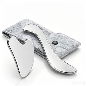Stainless Steel Gua Sha Tool for Face & Body, Muscle Scraper Massage Tool |Deep Tissue Massage, Myofascial Release, Trigger Point Therapy, Facial Sculpting, Lymphatic Drainage, Neck Back Shoulder Legs Stainless Steel Gua Sha Tool for Face & Body, Muscle Scraper Massage Tool |Deep Tissue Massage, Myofascial Release, Trigger Point Therapy, Facial Sculpting, Lymphatic Drainage, Neck Back Shoulder Legs