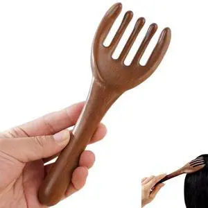Long Handle Sandalwood Scalp Massage Comb, Wooden Head Scratcher | Ergonomic Long Handle Design, Premium Natural Sandalwood, 5-Claw Scalp Massager, Facial Gua Sha Tool, Deep Tissue Relaxation Long Handle Sandalwood Scalp Massage Comb, Wooden Head Scratcher | Ergonomic Long Handle Design, Premium Natural Sandalwood, 5-Claw Scalp Massager, Facial Gua Sha Tool, Deep Tissue Relaxation