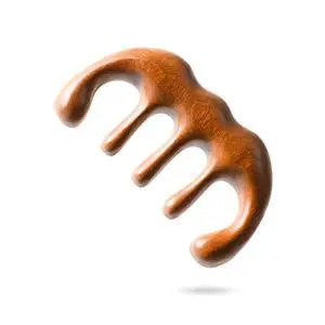 Sandalwood Wide Tooth Comb and Scalp Massager, Anti-Static | Wide teeth ease through tangles, while the contoured massage edge stimulates the scalp for a calmer grooming routine. Sandalwood Wide Tooth Comb and Scalp Massager, Anti-Static | Wide teeth ease through tangles, while the contoured massage edge stimulates the scalp for a calmer grooming routine.