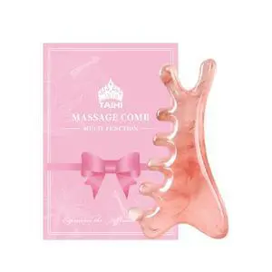 Gua Sha Massage Comb, 4-in-1 Scalp Massager Facial Tool for Neck, Body, Lymphatic Drainage, Tension Relief, Gifts for Women and Men (Pink) Gua Sha Massage Comb, 4-in-1 Scalp Massager Facial Tool for Neck, Body, Lymphatic Drainage, Tension Relief, Gifts for Women and Men (Pink)