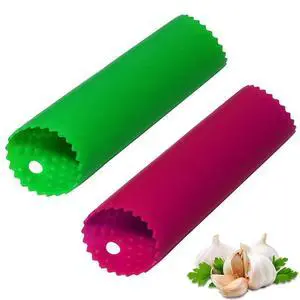 Garlic Peeler Skin Remover Roller Keeper,Easy Quick to Peeled Garlic Cloves with Silicone Tube Roller Garlic Peeling Kitchen Tool (Green,Red) Garlic Peeler Skin Remover Roller Keeper,Easy Quick to Peeled Garlic Cloves with Silicone Tube Roller Garlic Peeling Kitchen Tool (Green,Red)