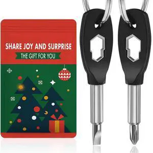 Stocking Stuffers for Men, 6-in-1 Keychain Screwdriver Bit with Flathead and Phillips, Slotted and Hex Wrench Cool Gadgets, Christmas Gifts for Mens Stocking Stuffers for Men, 6-in-1 Keychain Screwdriver Bit with Flathead and Phillips, Slotted and Hex Wrench Cool Gadgets, Christmas Gifts for Mens