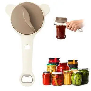 New Jar Opener for Seniors, 4-in-1 Can Openers for Weak Hands & Arthritis Sufferers with Non Slip Teeth, Ergonomic Non-Slip Handle, Fits 1-3.5 Inch Kitchen Mason Jars, Bottle & Cans New Jar Opener for Seniors, 4-in-1 Can Openers for Weak Hands & Arthritis Sufferers with Non Slip Teeth, Ergonomic Non-Slip Handle, Fits 1-3.5 Inch Kitchen Mason Jars, Bottle & Cans