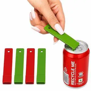 Pop Can Opener 4 Pack Beer Can Opener, Soda Can Tab Opener, Party Essential Tool, Great Tool for Bartenders Pop Can Opener 4 Pack Beer Can Opener, Soda Can Tab Opener, Party Essential Tool, Great Tool for Bartenders