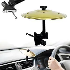 Mini Car Cymbal Air Vent, Mini Car Drum Crash Cymbal Car Symbol Drum Air Vent Funny Musical Instruments Gadget for Drummer Music Lovers Gift-Gold Mini Car Cymbal Air Vent, Mini Car Drum Crash Cymbal Car Symbol Drum Air Vent Funny Musical Instruments Gadget for Drummer Music Lovers Gift-Gold