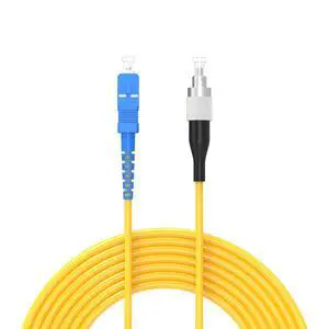 30Meters 100ft SC/UPC-FC/UPC Single-Mode Fiber Optic Cable SC to FC OS2 Jumper Optical Patch Cord Simplex 9/125um Yellow SC-FC 30Meters 100ft SC/UPC-FC/UPC Single-Mode Fiber Optic Cable SC to FC OS2 Jumper Optical Patch Cord Simplex 9/125um Yellow SC-FC