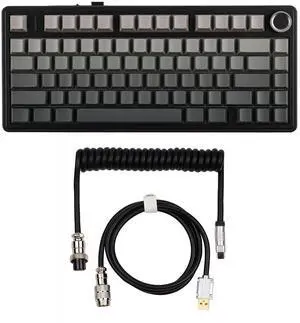 x Aula F75 Gasket Mechanical Keyboard+Puff Black Mechanical Gaming Keyboard Cable x Aula F75 Gasket Mechanical Keyboard+Puff Black Mechanical Gaming Keyboard Cable