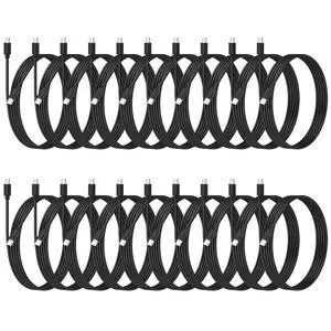 20-Pack USB C 48W PD Fast Charger Cable - Multipack USB-C to Type C Charging Cords Bulk 3.3ft 20-Pack USB C 48W PD Fast Charger Cable - Multipack USB-C to Type C Charging Cords Bulk 3.3ft