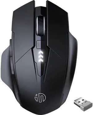 DIXSG Wireless Mouse, Rechargeable 2.4G RF Wireless Mouse, Upgraded Visible Battery, 2400 DPI, Silent Ergonomic Computer Wireless Mouse for Laptop, Mac, PC etc. DIXSG Wireless Mouse, Rechargeable 2.4G RF Wireless Mouse, Upgraded Visible Battery, 2400 DPI, Silent Ergonomic Computer Wireless Mouse for Laptop, Mac, PC etc.