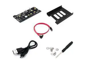 M.2 to USB SATA Adapter SATA-Bus NGFF M.2 KEY B to SATA 2.5 with USB 2.0 and 3.5 HDD Bracket Adapter Raiser for 2230-2280 M2 SSD M.2 to USB SATA Adapter SATA-Bus NGFF M.2 KEY B to SATA 2.5 with USB 2.0 and 3.5 HDD Bracket Adapter Raiser for 2230-2280 M2 SSD