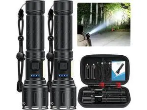 Flashlights High Lumens Rechargeable - 100,000 Lumens Super Bright LED Magnetic Tactical Flashlight with Sidelight 8 Modes Waterproof Powerful Handheld Flash Light for Emergency Camping Home Car Flashlights High Lumens Rechargeable - 100,000 Lumens Super Bright LED Magnetic Tactical Flashlight with Sidelight 8 Modes Waterproof Powerful Handheld Flash Light for Emergency Camping Home Car