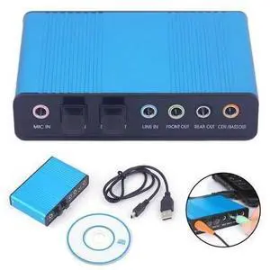 WRIARICH Sound Card USB 6 Channels 5.1/7.1 Surround Adapter Audio USB 2.0 Optical Sound Card Adapter for PC Laptop Desktop Audio WRIARICH Sound Card USB 6 Channels 5.1/7.1 Surround Adapter Audio USB 2.0 Optical Sound Card Adapter for PC Laptop Desktop Audio