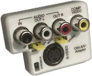 Commodore 64/128 AV Adaptor - S-Video Composite & 2ch Audio L/R Commodore 64/128 AV Adaptor - S-Video Composite & 2ch Audio L/R