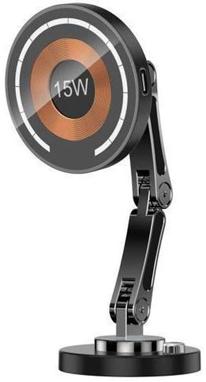15W Magnetic Car Mounted Folding Mobile Phone Holder for Wireless Charger Car Dashboard Cell Phones Stand 15W Magnetic Car Mounted Folding Mobile Phone Holder for Wireless Charger Car Dashboard Cell Phones Stand