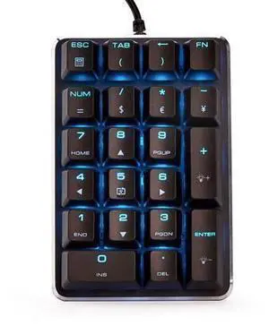Qisan Mechanical Numeric Keypad GATERON Blue Switch Wired Ice Blue Backlight Gaming Keypad/Keyboard 21 Keys Portable Mechanical Numpad Extended Layout | Laptop Accessories | keypad for Computer Qisan Mechanical Numeric Keypad GATERON Blue Switch Wired Ice Blue Backlight Gaming Keypad/Keyboard 21 Keys Portable Mechanical Numpad Extended Layout | Laptop Accessories | keypad for Computer