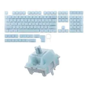 Creamy Jade 45gf Gaming Keyboard Switches+Frost Jelly Keycaps Set - 126 Keys Forged Carbon Fiber Keycaps Creamy Jade 45gf Gaming Keyboard Switches+Frost Jelly Keycaps Set - 126 Keys Forged Carbon Fiber Keycaps