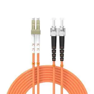 60Meters 196ft LC/UPC-ST/UPC Multi-Mode Fiber Optic Cable LC to ST OM1 Jumper Optical Patch Cord Duplex 62.5/125um Orange LC-ST 60Meters 196ft LC/UPC-ST/UPC Multi-Mode Fiber Optic Cable LC to ST OM1 Jumper Optical Patch Cord Duplex 62.5/125um Orange LC-ST