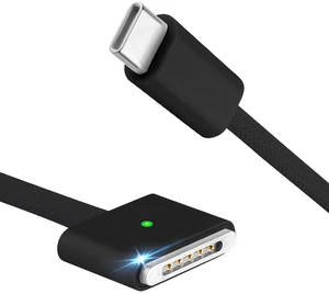 RULGOI 140W USB-C to Magnetic 3 Charging Cable, Compatible with MacBook Air 2023/2022 (M2), Pro 2021 (M3, M1, 14-16 inches) 6.6 feet - Black RULGOI 140W USB-C to Magnetic 3 Charging Cable, Compatible with MacBook Air 2023/2022 (M2), Pro 2021 (M3, M1, 14-16 inches) 6.6 feet - Black