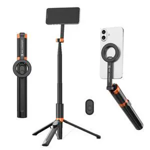 K&F CONCEPT Lightweight 71 inch Magnetic Selfie Stick Tripod, Portable Extendable Phone Stand with Bluetooth Remote, 3-Axis Adjustment Aluminium Vlog Rig Compatible with iPhone 17 16 15 14 Pro Max K&F CONCEPT Lightweight 71 inch Magnetic Selfie Stick Tripod, Portable Extendable Phone Stand with Bluetooth Remote, 3-Axis Adjustment Aluminium Vlog Rig Compatible with iPhone 17 16 15 14 Pro Max