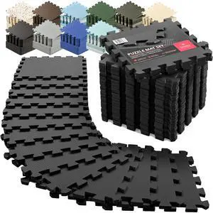 bemaxx Gym Mats Set - 18 pcs EVA Interlocking Foam Floor Tiles (12.6"x12.6"x0.4") 18sqft Protective Gym Flooring Sports Home Workout Exercise Mats Puzzle Garage Fitness Play-Room Pool Treadmill Bike bemaxx Gym Mats Set - 18 pcs EVA Interlocking Foam Floor Tiles (12.6"x12.6"x0.4") 18sqft Protective Gym Flooring Sports Home Workout Exercise Mats Puzzle Garage Fitness Play-Room Pool Treadmill Bike