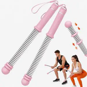 GOOGO Upgraded Ropeless Battle Ropes (Pair), Adjustable Resistance Workout Equipment with Steel ABS TPR Handles, Compact Low-Impact Cardio Trainer for Home Gym, HIIT, Strength Training, Pink GOOGO Upgraded Ropeless Battle Ropes (Pair), Adjustable Resistance Workout Equipment with Steel ABS TPR Handles, Compact Low-Impact Cardio Trainer for Home Gym, HIIT, Strength Training, Pink
