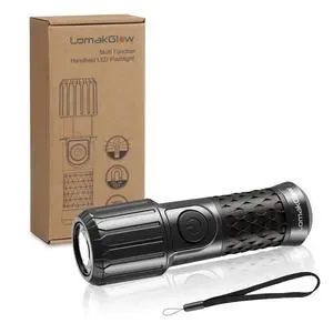 LomakGlow Multi-Function Hand-Powered LED Flashlight, IPX4 Waterproof, Magnetic Base, 3 Lighting Modes, Collapsible & Handheld for Home, Camping, and Hiking LomakGlow Multi-Function Hand-Powered LED Flashlight, IPX4 Waterproof, Magnetic Base, 3 Lighting Modes, Collapsible & Handheld for Home, Camping, and Hiking