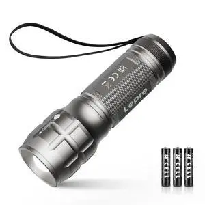 Lighting EVER LED Flashlights High Lumens, Small Flashlight, Waterproof, Adjustable Focus Flash Light for Outdoor, Emergency, AAA Batteries Included Lighting EVER LED Flashlights High Lumens, Small Flashlight, Waterproof, Adjustable Focus Flash Light for Outdoor, Emergency, AAA Batteries Included