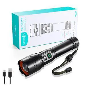 VAVOFO Rechargeable LED Flashlight High Lumens, 5 Modes Tactical Flashlight with Zoomable Bright Light, USB C Flashlight for Camping Hiking Emergency VAVOFO Rechargeable LED Flashlight High Lumens, 5 Modes Tactical Flashlight with Zoomable Bright Light, USB C Flashlight for Camping Hiking Emergency