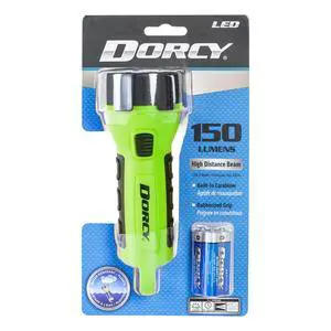 Dorcy 150 Lumen Floating Water Resistant LED Flashlight with Carabineer Clip, Neon Green (41-2513) Dorcy 150 Lumen Floating Water Resistant LED Flashlight with Carabineer Clip, Neon Green (41-2513)