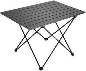 YIKANGHENG Folding Camping Table, 16 Inch x 13.8 Inch x 11.4 Inch Black Carbon Steel Foldable Table with Storage Bag for Home and Outdoors (S) YIKANGHENG Folding Camping Table, 16 Inch x 13.8 Inch x 11.4 Inch Black Carbon Steel Foldable Table with Storage Bag for Home and Outdoors (S)