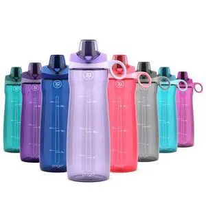 Pogo 32oz Plastic Water Bottle with Chug Lid and Carry Handle, Reusable, BPA Free, Dishwasher Safe, Perfect for Travel, School, Outdoors, and Gym, Lilac Pogo 32oz Plastic Water Bottle with Chug Lid and Carry Handle, Reusable, BPA Free, Dishwasher Safe, Perfect for Travel, School, Outdoors, and Gym, Lilac