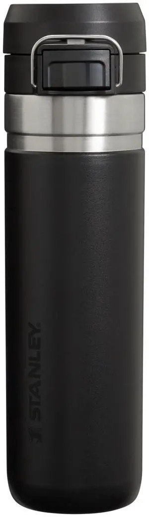 Stanley Quick Flip GO Water Bottle 24 oz | Push Button Lid | Leakproof and Packable for Travel and Sports | Insulated Stainless Steel | BPA-Free | Black 2.0 Stanley Quick Flip GO Water Bottle 24 oz | Push Button Lid | Leakproof and Packable for Travel and Sports | Insulated Stainless Steel | BPA-Free | Black 2.0