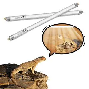 GlowUp 12inch T5 8W 10.0 Reptile UVB Bulb T5 UVB Reptile Light Bulb UVA UVB Lamp Tube for Bearded Dragons Turtles Chameleon and Lizards Tropical Desert Reptiles- 2Pack GlowUp 12inch T5 8W 10.0 Reptile UVB Bulb T5 UVB Reptile Light Bulb UVA UVB Lamp Tube for Bearded Dragons Turtles Chameleon and Lizards Tropical Desert Reptiles- 2Pack