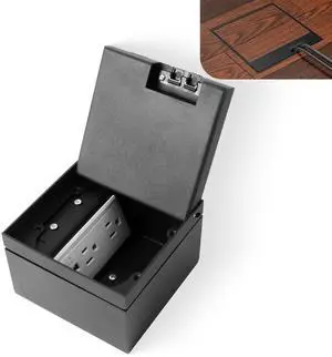 KYHSHJ Recessed Flat Hidden Socket Kit with Recessed Duplex 15A and 5V 2.4A 1 USB-A Ports &1 USB-C Port USB Charging Ports.Corrosive Resistant Hardware,Black KYHSHJ Recessed Flat Hidden Socket Kit with Recessed Duplex 15A and 5V 2.4A 1 USB-A Ports &1 USB-C Port USB Charging Ports.Corrosive Resistant Hardware,Black