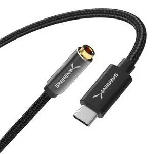 SABRENT USB Type C to 3.5mm Dual Function Audio Jack Active Adapter 20" Cable (CB-UC35) SABRENT USB Type C to 3.5mm Dual Function Audio Jack Active Adapter 20" Cable (CB-UC35)
