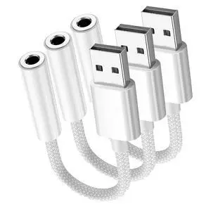 Fidioto USB to 3.5mm Audio Jack Adapter, Mic-Supported USB to Headphone Jack Adapter, External Sound Card with TRRS 4 Pole Jack Compatible with Headset, Mac, PS4, PC, Laptops, Desktops and More Fidioto USB to 3.5mm Audio Jack Adapter, Mic-Supported USB to Headphone Jack Adapter, External Sound Card with TRRS 4 Pole Jack Compatible with Headset, Mac, PS4, PC, Laptops, Desktops and More